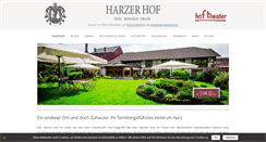 Desktop Screenshot of hotel-harzerhof.de